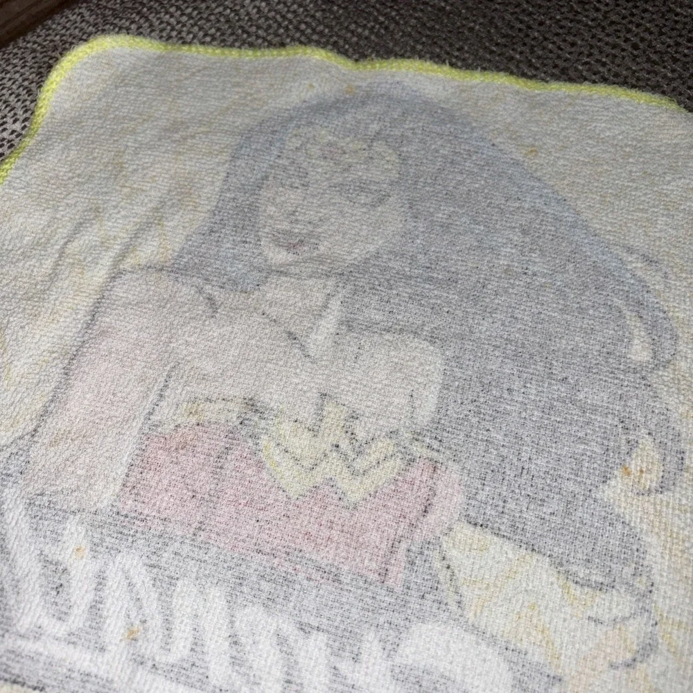 90's VTG Wonder Woman Wash Cloth Towel Terry Cloth Vintage